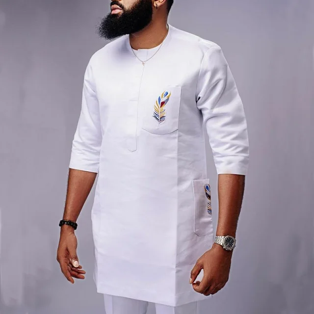 Ahmed Short Sleeve Dashiki Outfit - Image 4