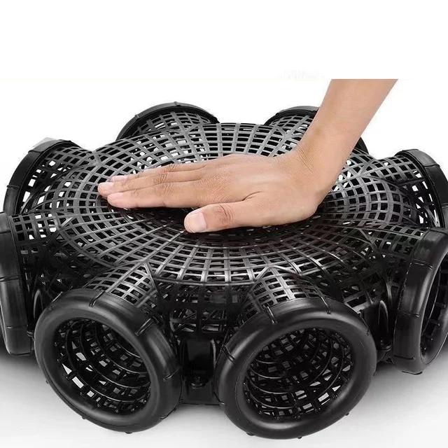 Black Fish Net Cage Fishnet Finless Eel Loach Trap Fishing Pot Durable Plastic Container Mud Cage Container Fishing Traps Black Fish Net Cage Fishnet Finless Eel Loach Trap Fishing Pot Durable Plastic Container Mud Cage Container Fishing Traps