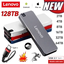  Lenovo 1TB Portable SSD 2TB External Solid State Drive 500GB High Speed External Hard Drive M.2 USB 3.1 Interface Storage Disk 