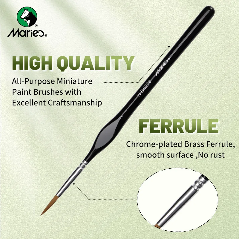 10/12/15pcs 00000 Marie's Miniature Paint Brushes, Detail Paintbrushes Set for Acrylic,Number,Figurine,Craft,Models,Rock, 2