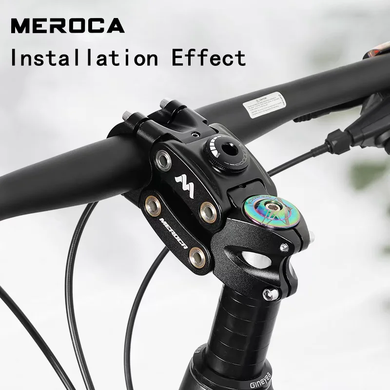 MEROCA Suspension Stem MTB High Strength Aluminum Alloy Stem with Shock Absorption 31.8mm*28.6mm Bicycle Stem