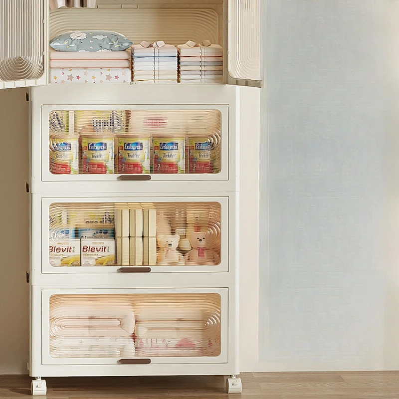 Cabinet Bedroom Children Wardrobes Organizer Plastic Hangers Children Wardrobes Drawer Placard Enfant Room Furniture MR50CW