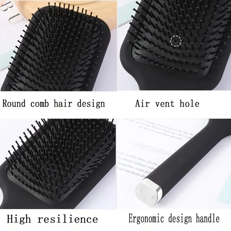 Massage Air Cushion Comb Medium Cushion Paddle Hair Brush Hair Brush For Long Thick Curly Anti-Static Scalp Massage Comb hair comb