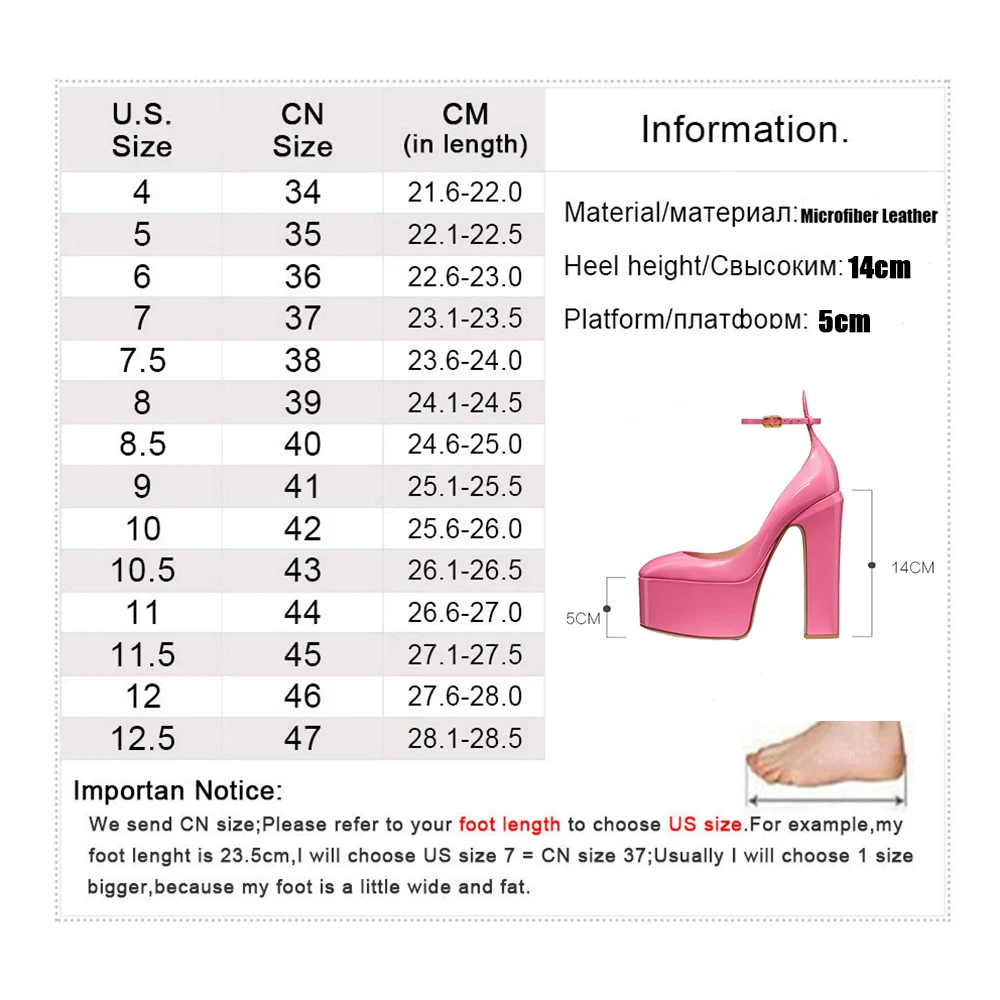 New Super High Heels Women Patent Leather Pumps Women Round Toe Platform Shoes Women Fashion Party sandalias de las mujeres 6