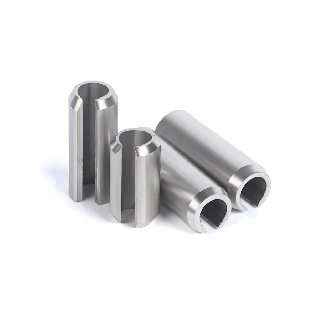 M1.5 M2 M2.5 M3 M4 M5 M6 M8 M10 GB879 304 Stainless Steel Elastic Cotter Cylindrical Positioning Tension Dowel Roll Spring Pin