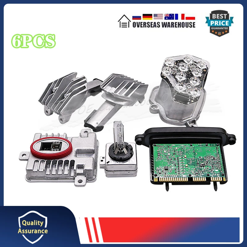 

Комплект из 6 ксеноновых балластных ламп, комплект светодиодного модуля RH для BMW 63117237647 63117316217 63117271902 63217217509 63127262731