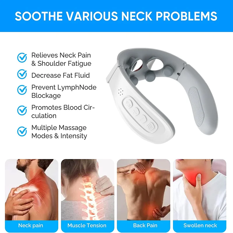 Soothely Neck Massager, Soothely Portable Massager with 3 Modes 15  Intensities