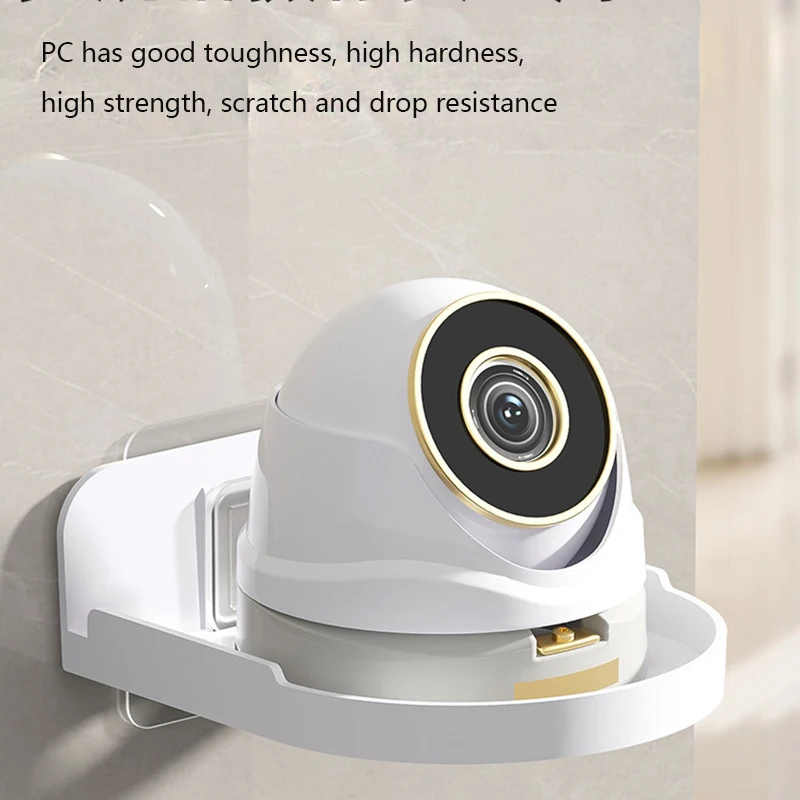 Security Camera Stand Punch-Free Traceless Wall-Mounted Bracket Home Self-Adhesive Drill-free Fixer 1pcs
