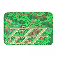 Earthbound Game Non-slip Doormat Onett Map Living Room Kitchen Mat Outdoor Carpet Flannel Modern Decor 2