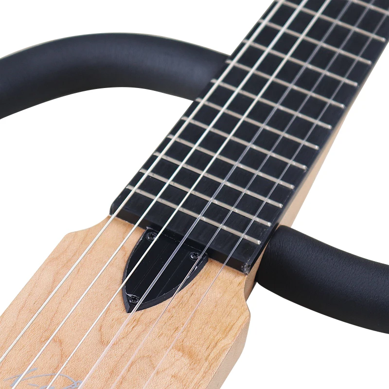 ヘッドレスサイレントクラシックギター、6弦、34インチ、クラシック