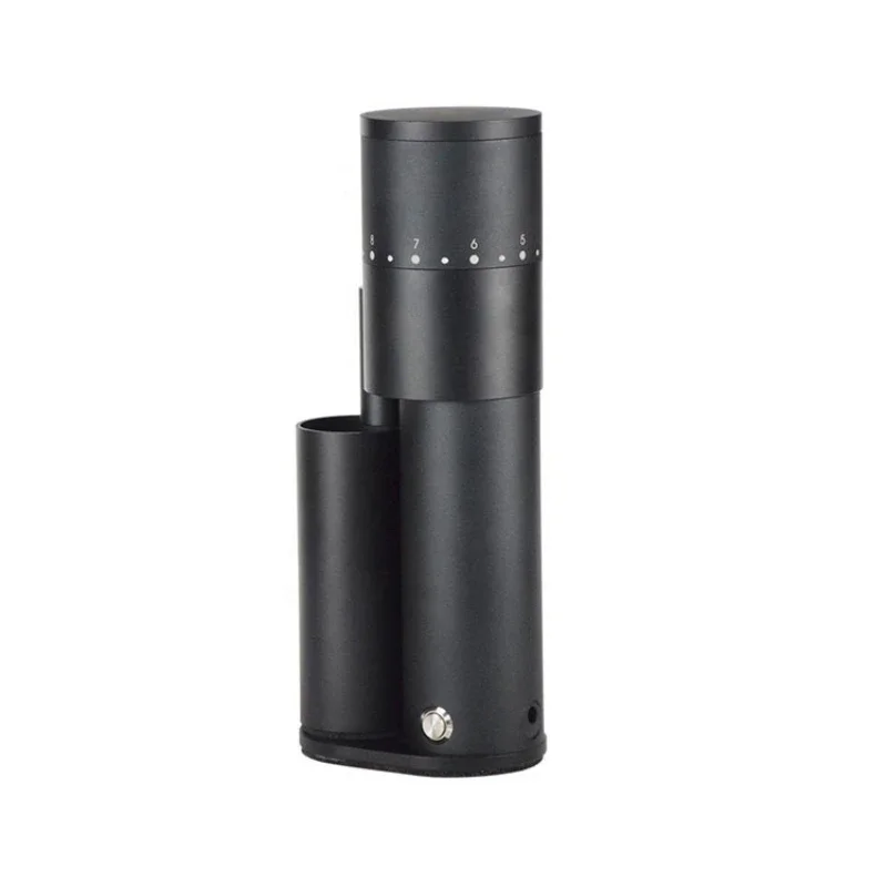 38-48mm Mini Electric Burr Espresso Coffee Grinder Portable Tin Coated Conical Burr Usb Coffee Grinder Single Dose Adjustable 4