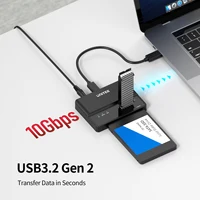 USB-C 10Gbps Dual SSD HDD Adapter Type C to M.2 NVMe SATA 2.5 inch 3.5 inch Drive Dock UASP TRIM Support for Windows Mac Linux - Image 4