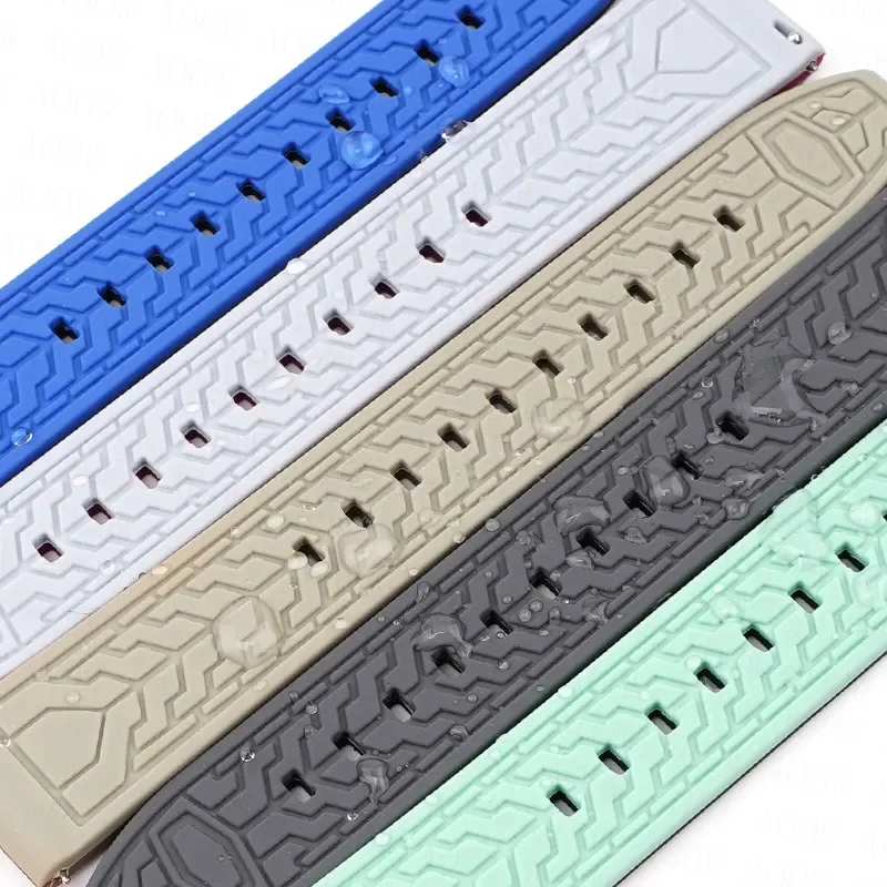 Dual-Tone Silicone Sport Strap with Quick Release 20mm