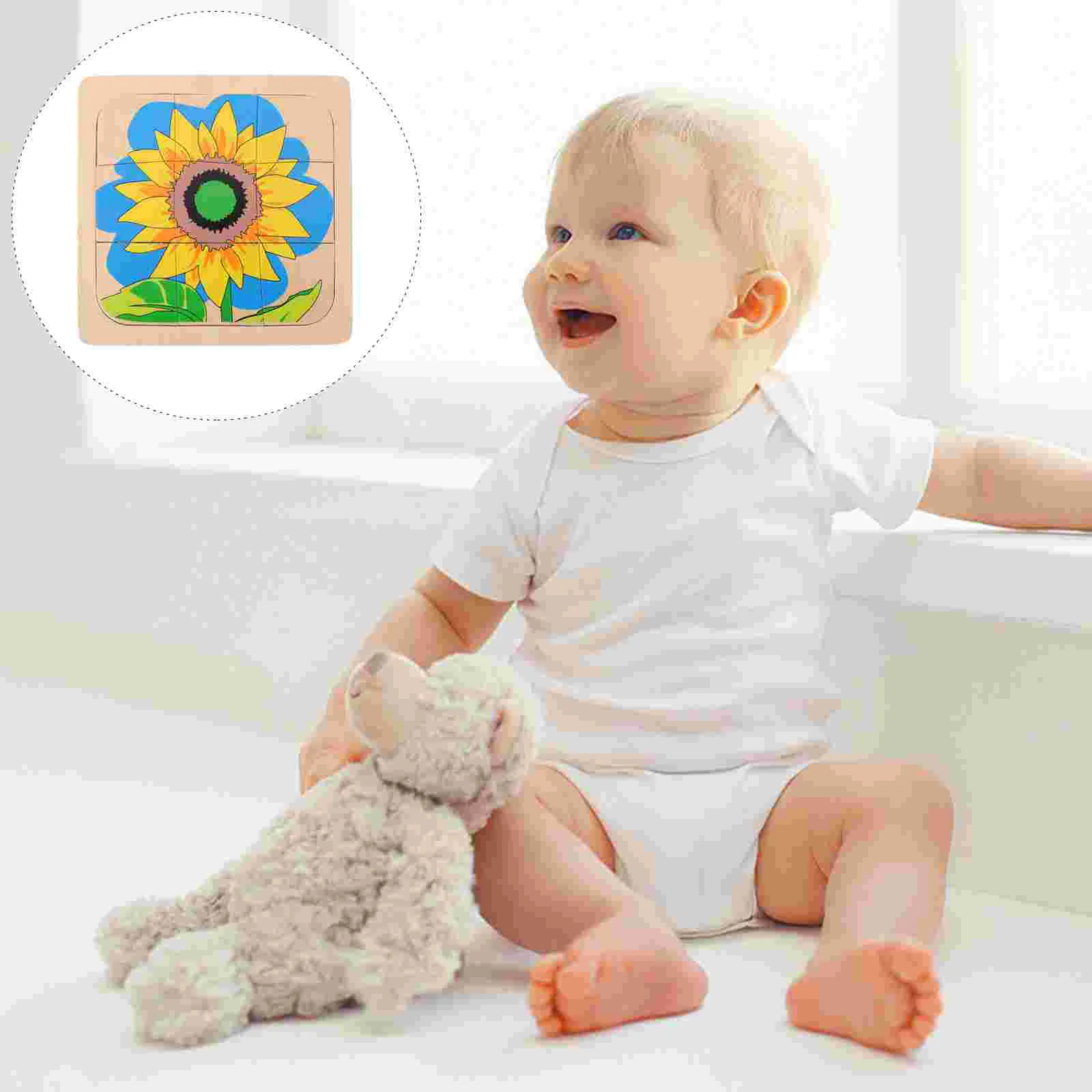 

Growing up Jigsaw Puzzle Wood Cartoon Wooden Educational Toy Kit Toddler Toys Multi-layer