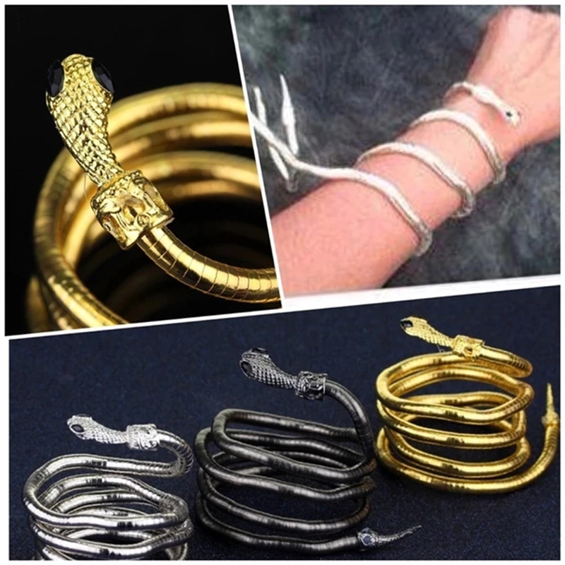 The Mortal Instruments City Of Bones Braccialetto Serpente Serpente Serpente Curvo Bracciale Rigido Elasticizzato Grosso Per Gioielli Moda Donna