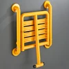 Bathroom folding stool with double armrests toilet bath stool 4