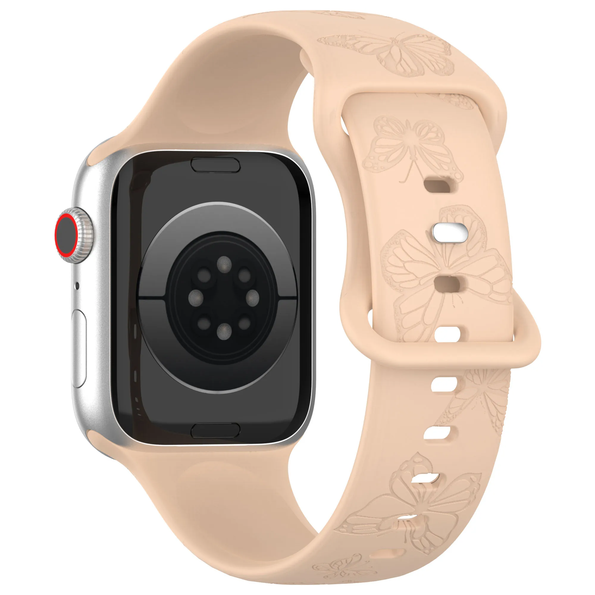 Vibrant Pattern Silicone Strap for Apple Watch - Adjustable Bracelet Band