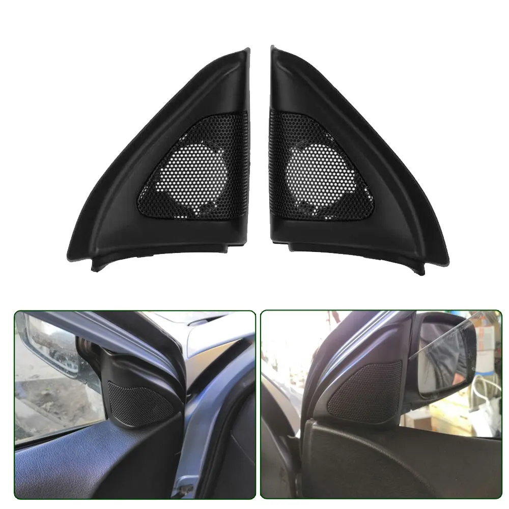 2pcs Car Door Tweeters Speakers Panel Cover Trim Car Speaker Audio