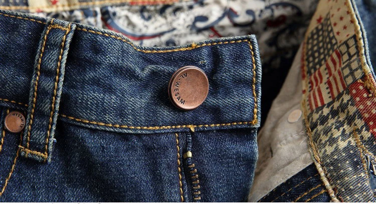 Men's Ripped Short Jeans - On Model 1