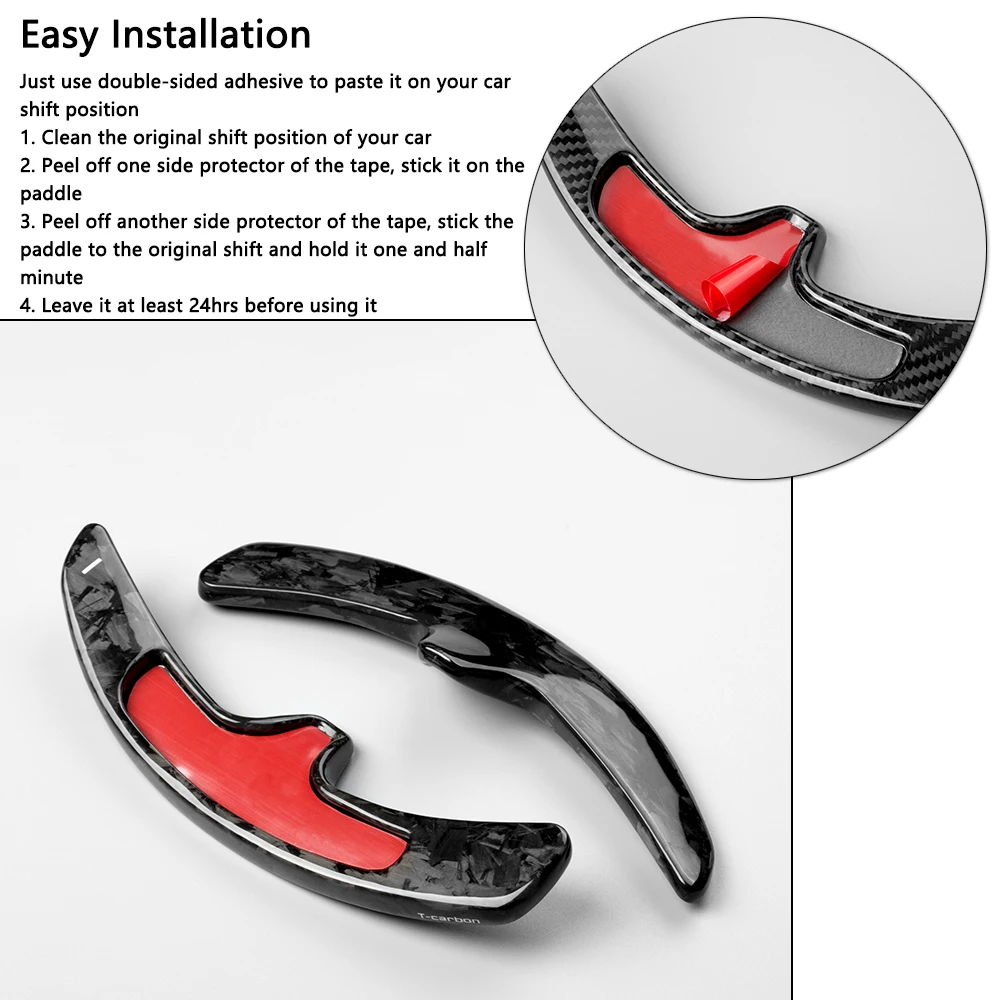 Palettes De Changement De Vitesse Fibre De Carbone Pour Porsche 911 Carrera 991 (2016-2017) – 2 Pièces – Accessoire Intérieur - 9