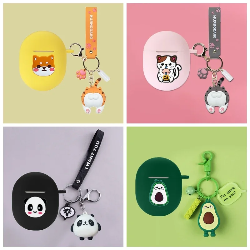 Nuova Cover Per Auricolari Per Bose Quietcomfort Ultra Case Avocado/Dog Cartoon Auricolari Cover In Silicone Per Bose Ultra