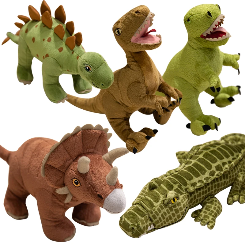 Dinosaur Plush Toys Triceratops Tyrannosaurus Rex Soft Stuffed Animals