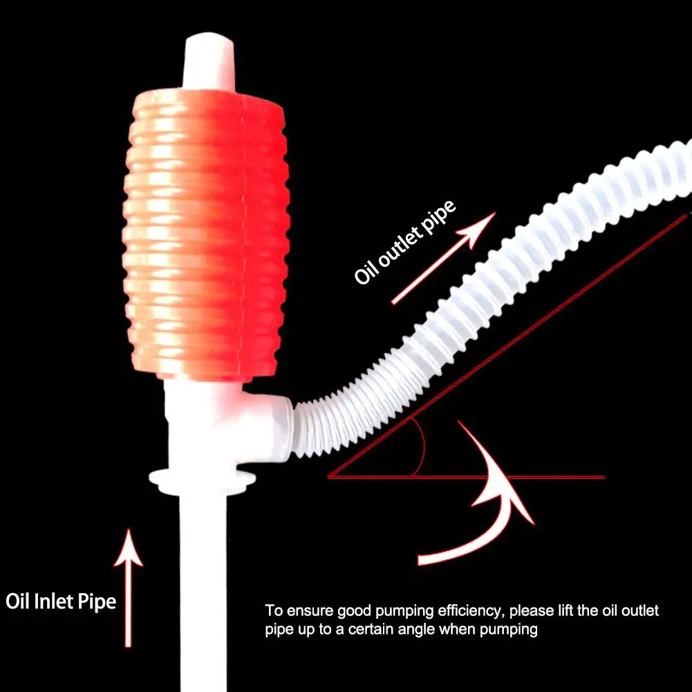Portable Manual Siphon Suction Water Chemical Liquid Pump Car Truck Fuel Syphon Oil Diesel Transfer Sucker Hand Pump