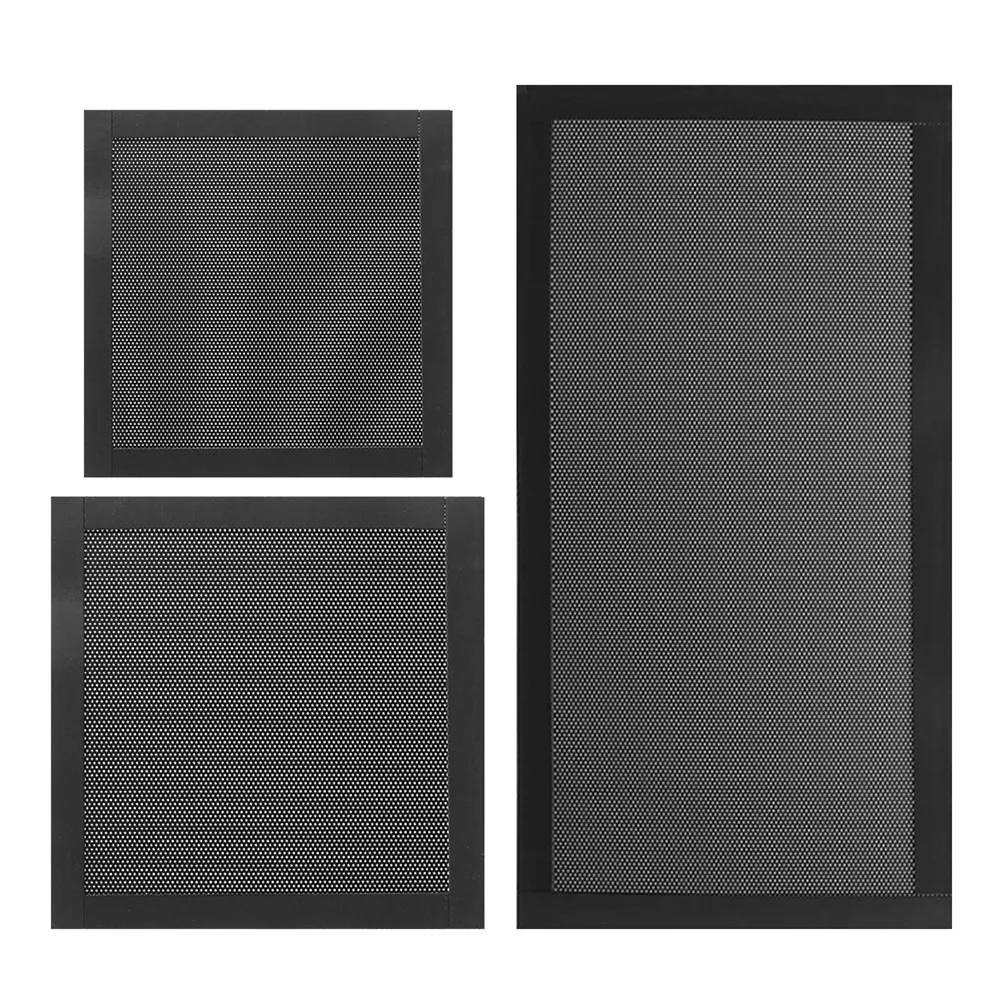 PC Fan Dust Filter Magnetic Frame Computer Fan Grills Black Dust-proof Mesh Cooler Filter Screen Cover