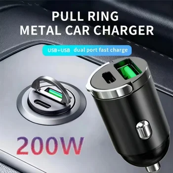Mini caricatore rapido USB nascosto caricabatteria da auto accendisigari per auto Qc3.0 Qc Pd 3.1A Pd tipo C universale Iphone e telefono Xiaomi