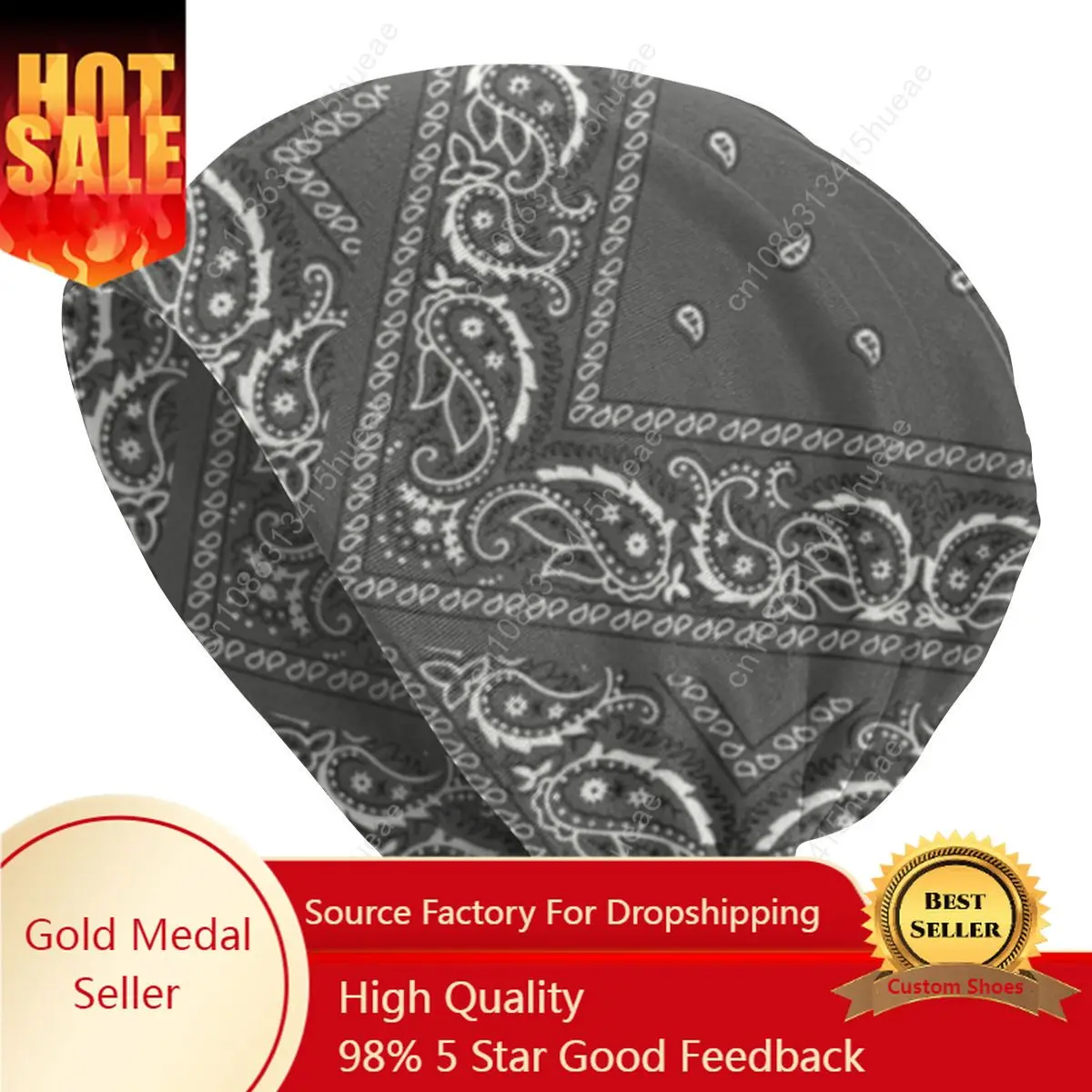 

Grey Classic Bandana Style Bonnet Beanie Knitted Hat Men Women Fashion Unisex Warm Winter Skullies Beanies Caps