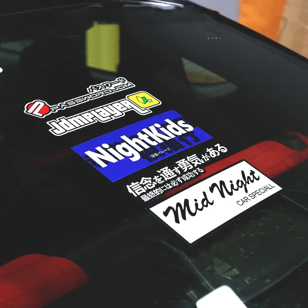 JDM Kanji Rising Sun Mount Fuji Funny Jap Drift Car Window Vinyl Decal Sticker E - Foto 6