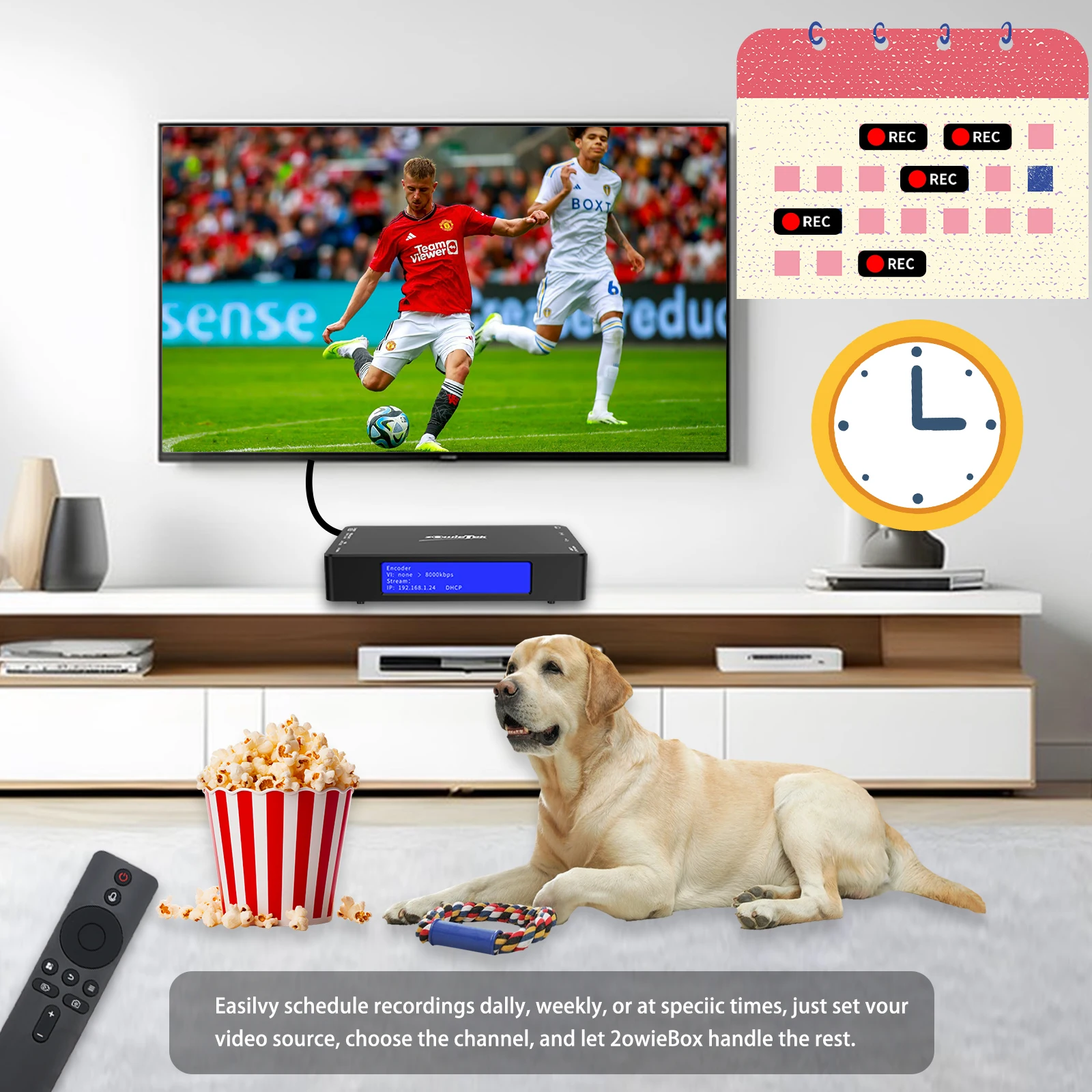 Video Recorder 4K HDMI Video Recorder &ndash; HDMI Capture DVR with H.265/H.264 Codec,4K@30fps Recording,Pass-Through & Playback on TV,No PC Required