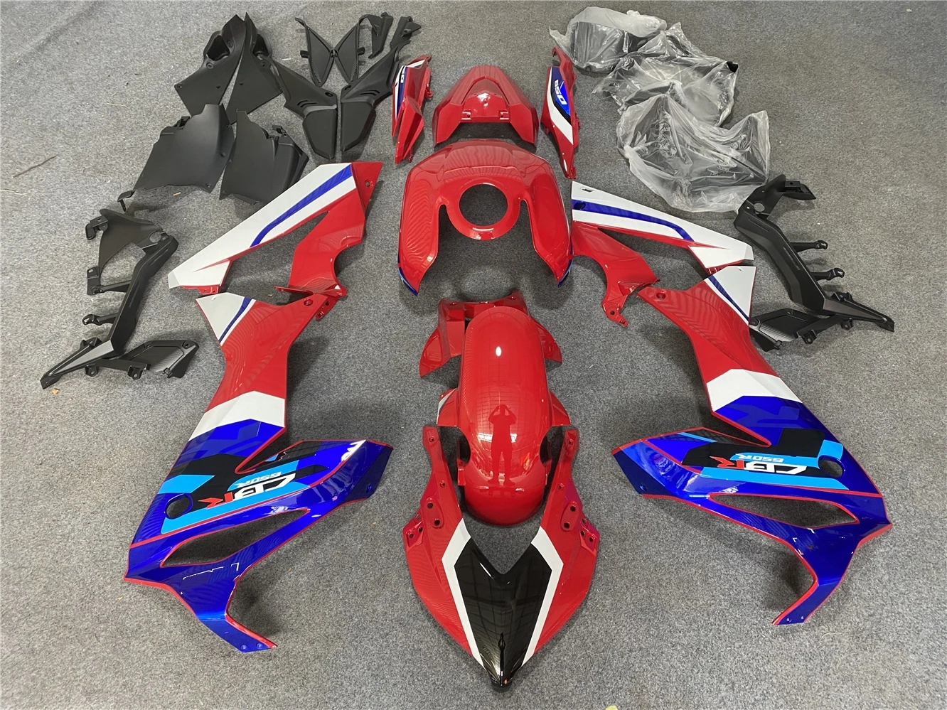 

Комплект обтекателей для мотоцикла подходит для CBR650R 2019 2020 2021 2022 CBR650 19 2023 22 23 обтекатель корпуса синий красный белый