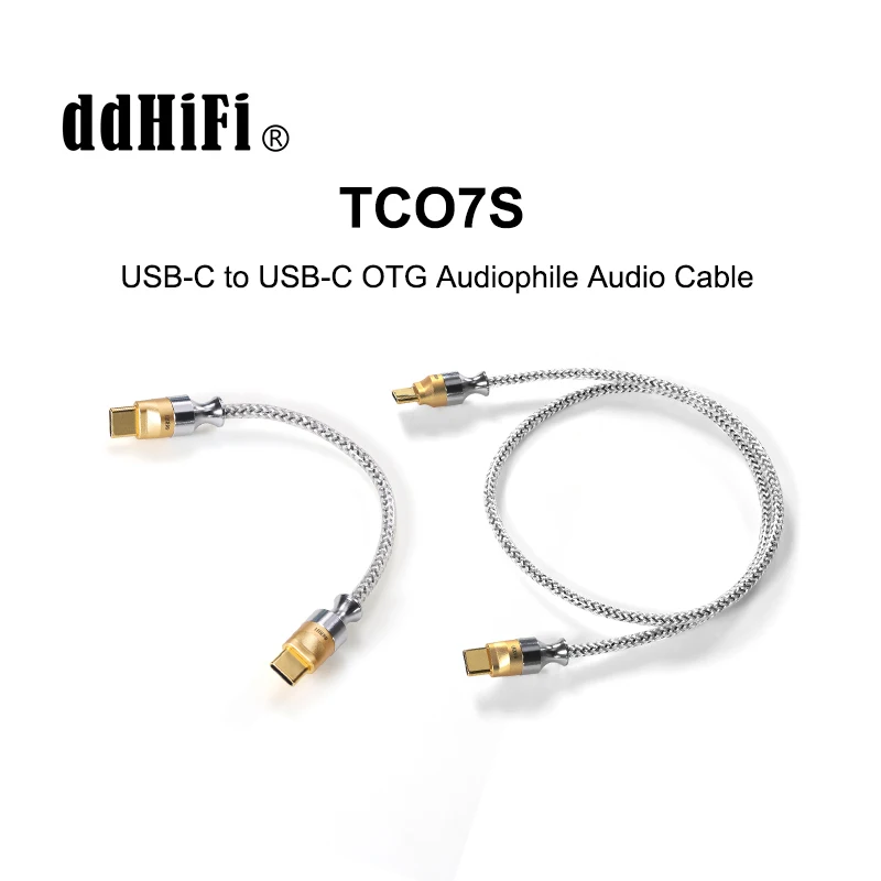 DD ddHiFi TC07S 10/50cm TypeC to TypeC Audiophile Audio Cable USB OTG