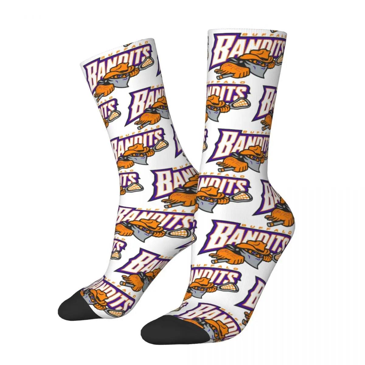 

Buffalo Bandits Logo Design Socks Harajuku Sweat Absorbing Stockings All Season Long Socks Accessories for Man's Woman's Gifts