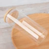 Clear Glass Transparent Glass Food Storage Jar With Lid Tea Coffee Beans Container Snack Nuts Sealed Box Kitchen Organizer 5