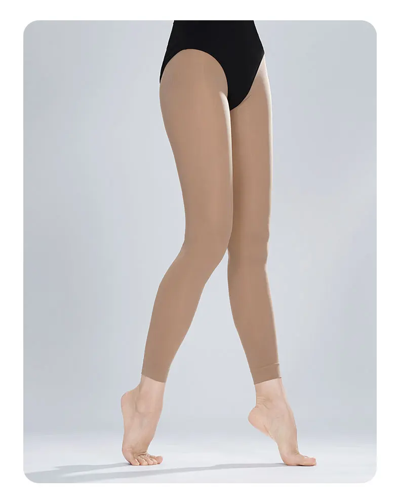 Ballettstrumpfhose Mädchen Damen 60D Knöchelhose Tanzstrumpfhosen Leggings für Prüfung und Praxis – Detail 13