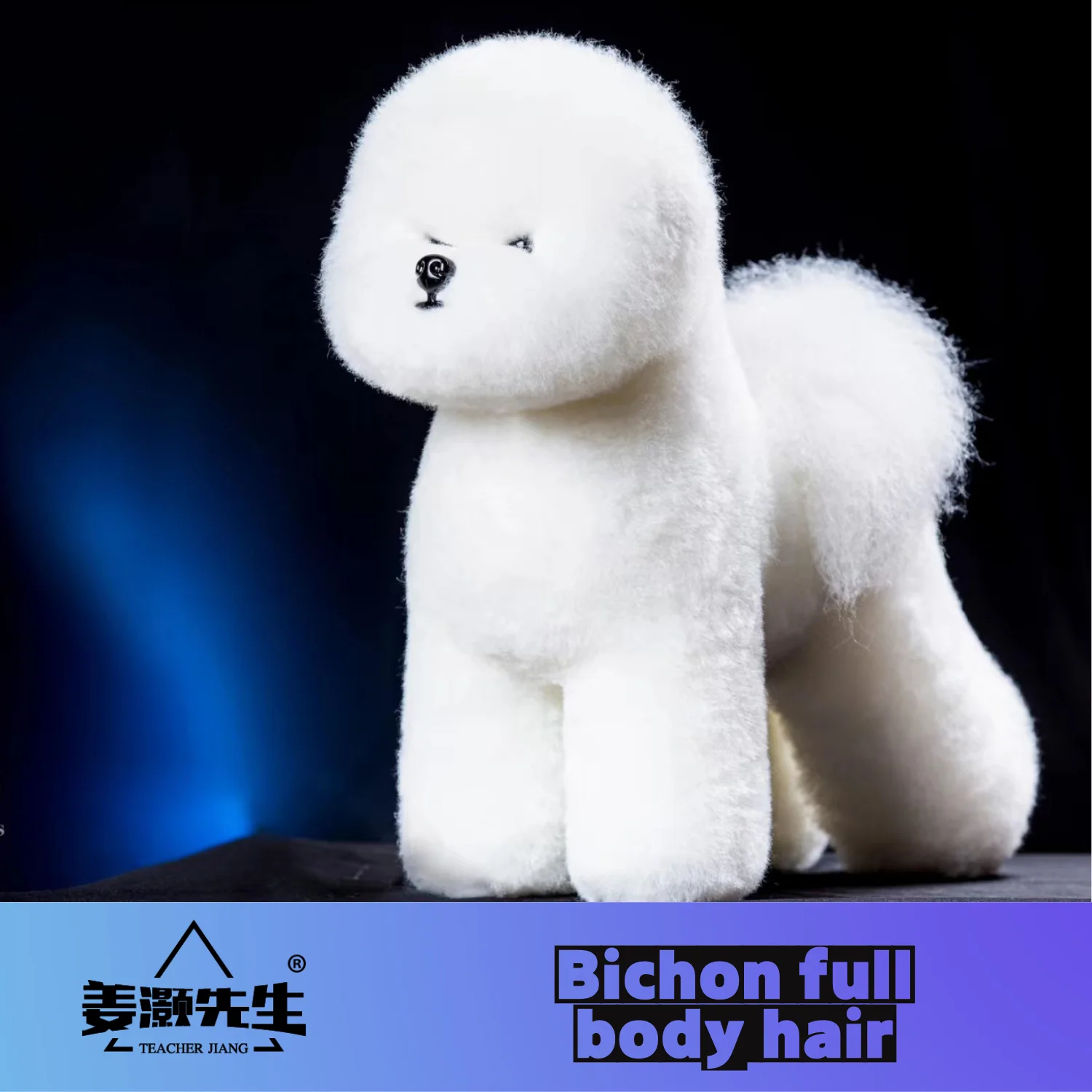 

Mr.Jiang Bichon Fake Hair Pet Teacher Beauty Modeling Practice Dog Model Dog Whole Body Fake Hair