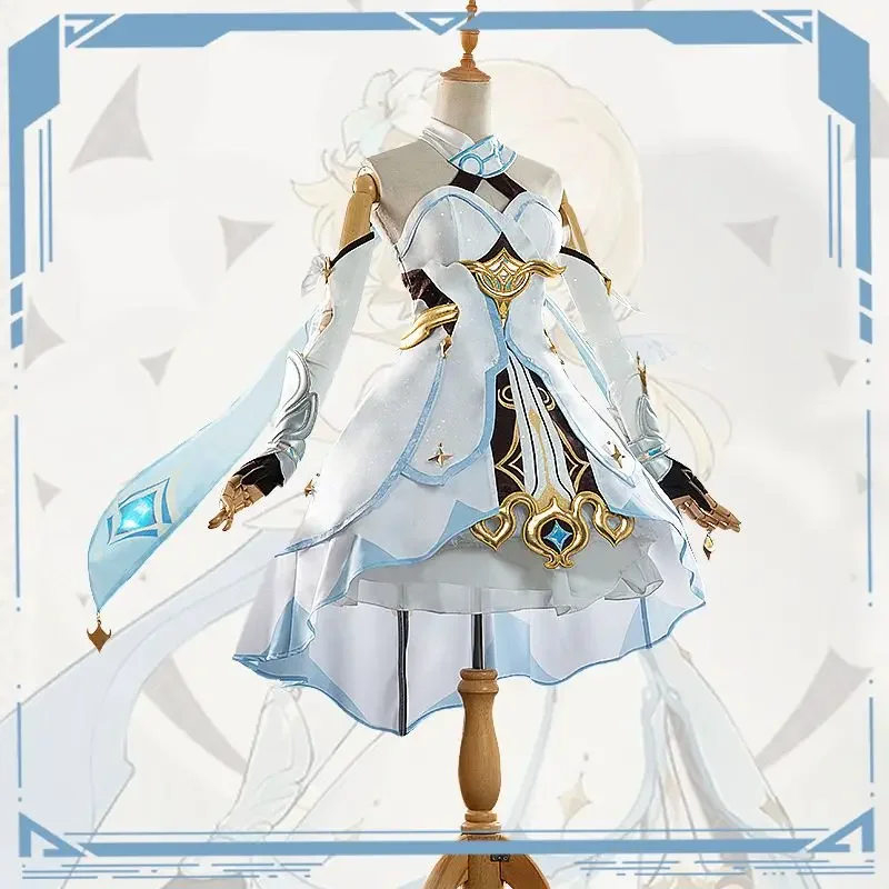 

Genshin Impact Game Lumine Cosplay Costumes Halloween Carnival Party Clothes for Women Girls Cute Dress Suit Wig Full Sets