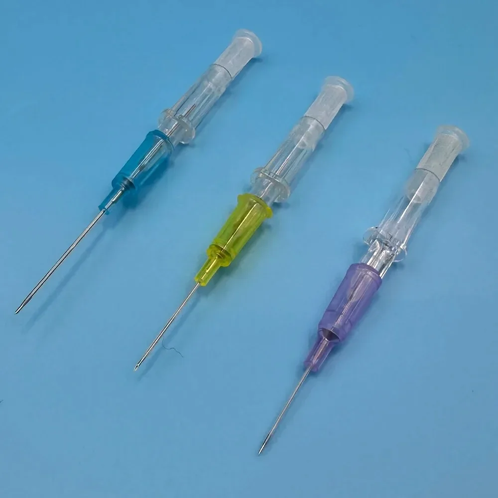 20pcs Disposable Dog Cat I. V. Cannula Animal Catheter Pet Catheters with Heparin Cap 22G 24G 26G Veterinary Tools