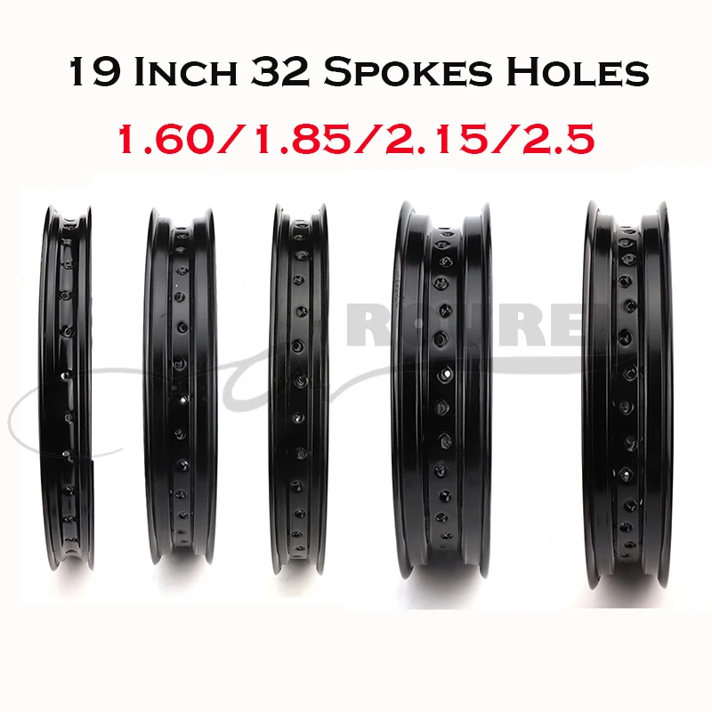 

1.60/1.85/2.15*19" Inch 1.60/1.85/2.15 x 19" inch 32 Spokes Holes Aluminum Alloy Motorcycle Wheel Rims Circle