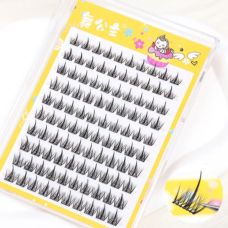 

Factory Direct Supply 10 Rows of Hard Box Trilogy Sun Flower Segmented Glue-free False Eyelashes Segmented Eyelashes.