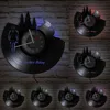 Mountain Biking Vinyl Record Wall Clock Freerider Biker Bicycle Cycling Retro Timepiece Wall Watch Travel Hiking Adventure Clock 6