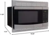 Steel Microwave Oven with Turntable - 1.0 Cu. Ft. Capacity | Includes Trim Kit for Easy Installation & Stylish Finish 4