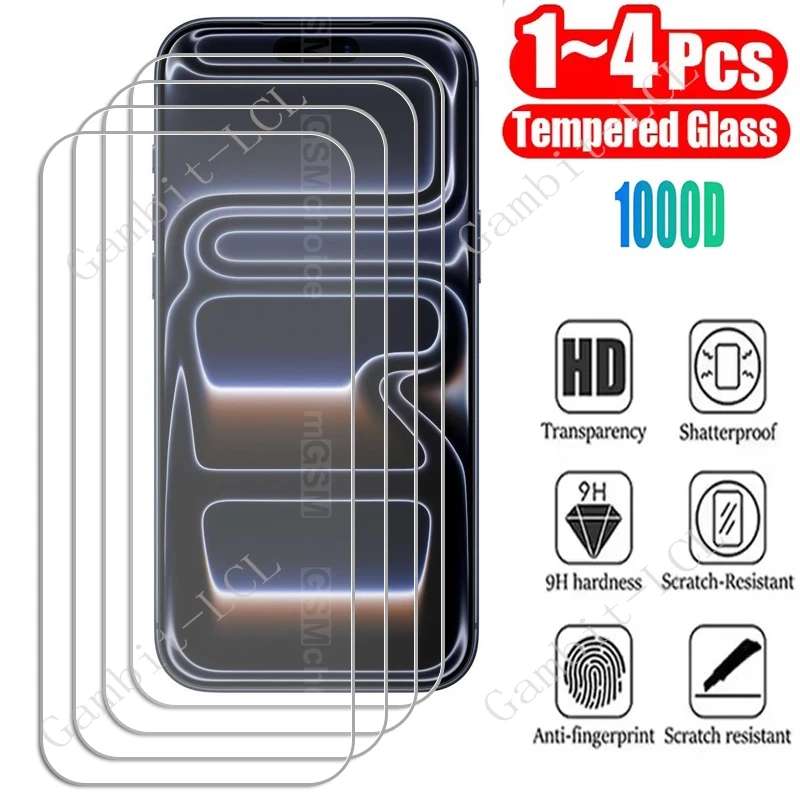 Premium Tempered Glass Screen Protector - Pack of 1/4