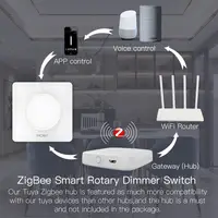 New ZigBee Smart Rotary/Touch Light Dimmer Switch Smart Life/Tuya APP Remote Control Works with Alexa Google Voice Assistants EU - Image 4