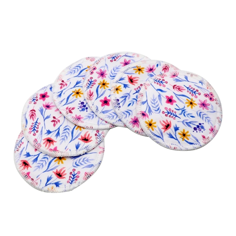 Nursing Pads 6pcs/set Washable Breast Breastfeeding Super Absorbency Mat for Mum Waterproof Feeding Pad Reusable Supplies 6