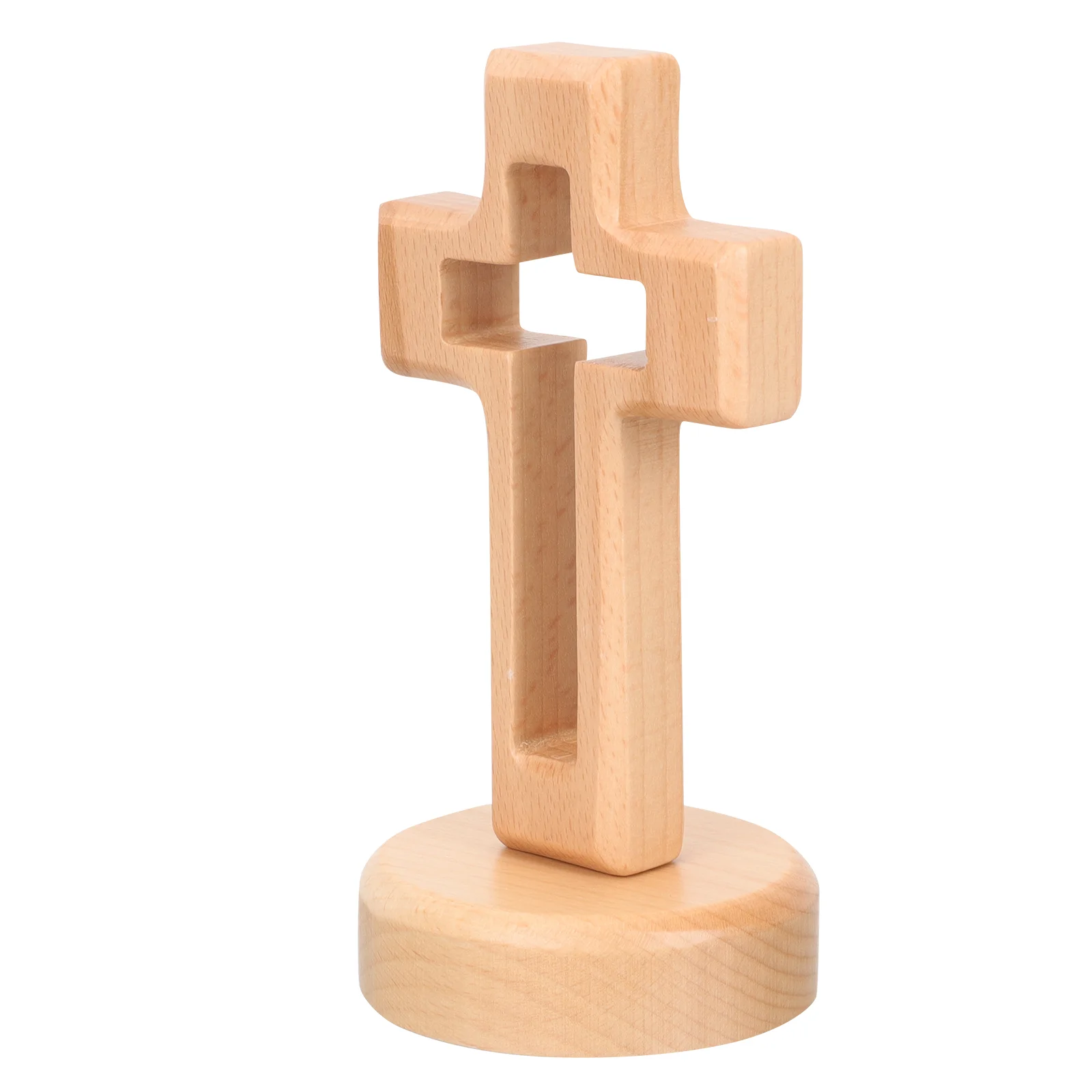

Wall-mounted Cross Ornament Baby Christmas Sto Christian Crucifix Wooden Shaped Adornment
