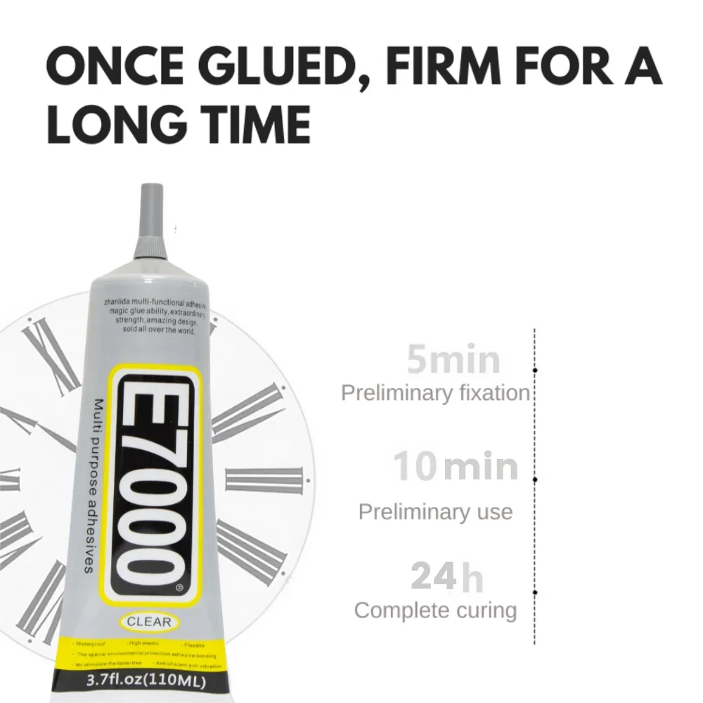 Zhanlida e7000 50ml Clear Contact  Fabric Leather Clothing DIY Adhesive Multipurpose Diamond Crastal Jewelry Wedding Dress Glue 4