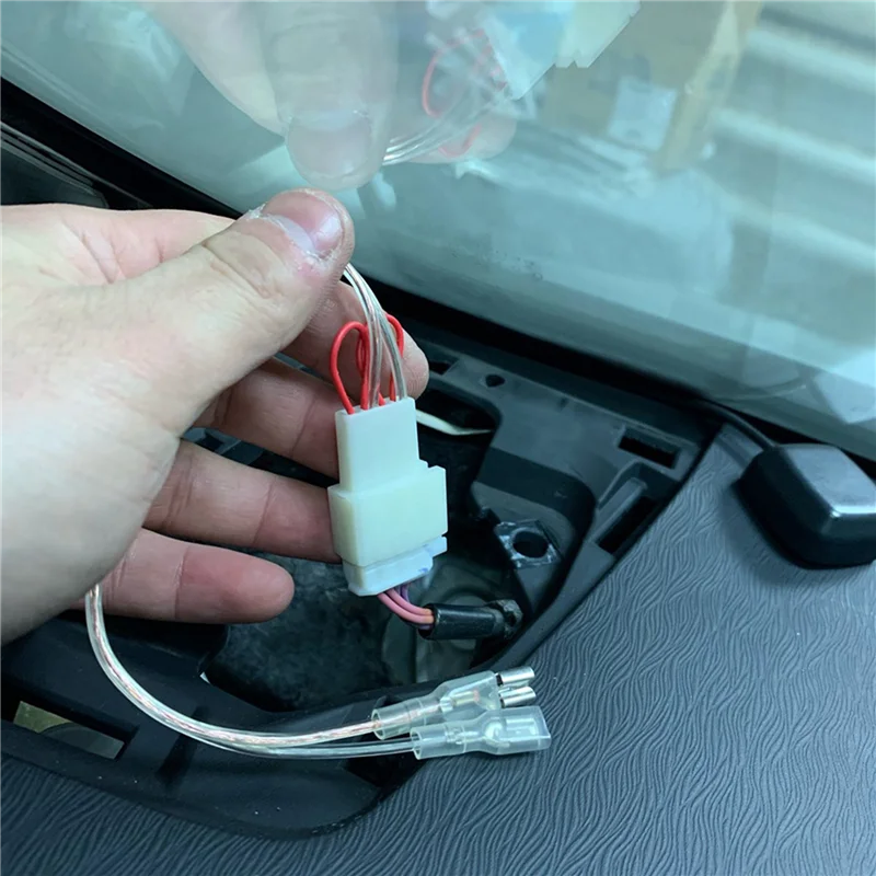 A92R-8Pcs Car Tweeter Dash Front Speaker Wire Harness Cable Adapter Fit For Toyota Tacoma